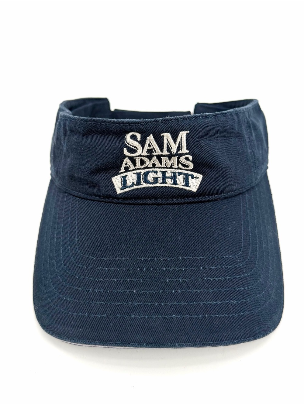 Sam Adam’s Light Visor Navy Blue Promo Logo Boston Beer Company Adjustable